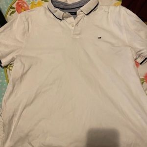 White Tommy Hilfiger Men Shirt